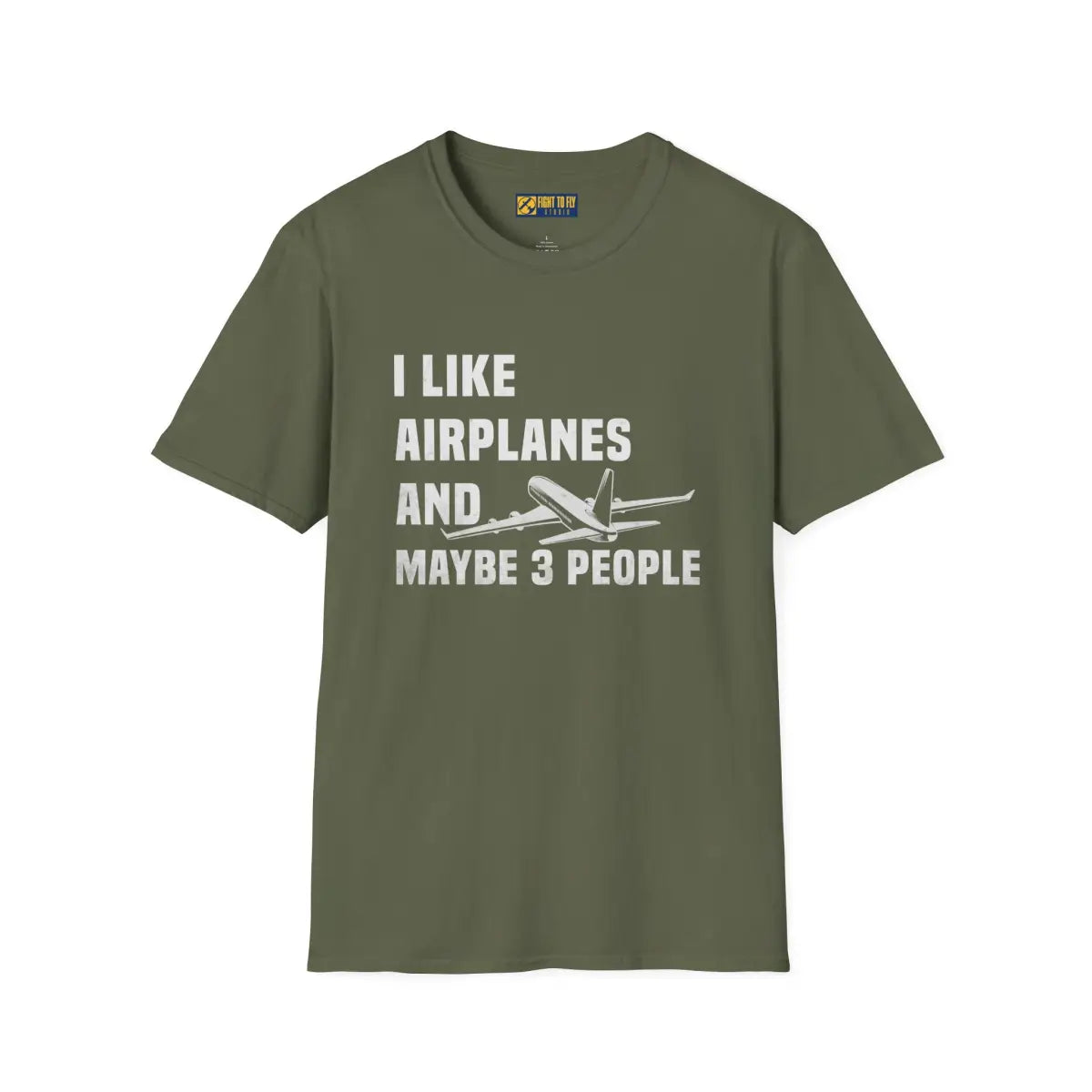 I Like Planes and Maybe 3 People - T-Shirt - Pilot gifts - WWII warbird t-shirt