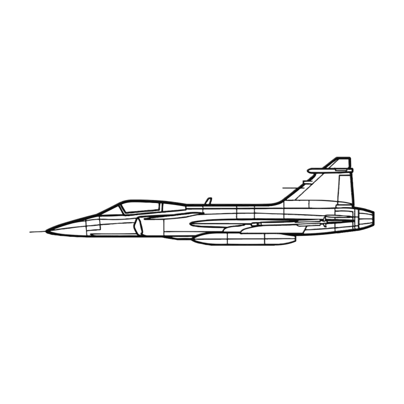 JAS 39 Die Cut Metal Wall Art - Sign - Pilot gifts - WWII warbird t-shirt