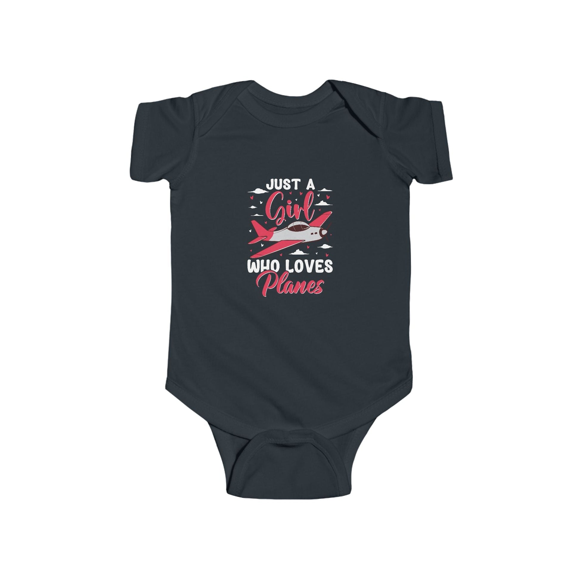 Just a Girl Who Loves Planes – Propeller Plane Baby Onesie - Kids clothes - Gifts for pilots - Aviation apparel
