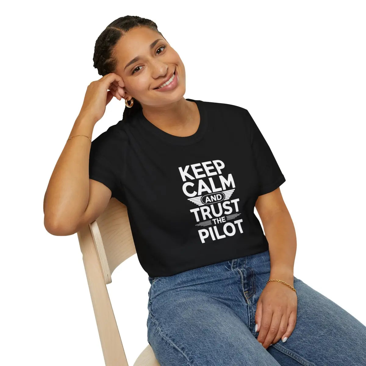 Keep Calm and Trust the Pilot - T-Shirt - gifts - WWII warbird t-shirt