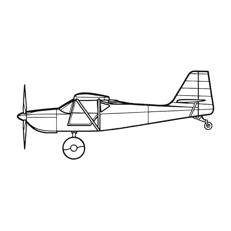 Kitfox 5 Die Cut Metal Wall Art - Sign - Pilot gifts - WWII warbird t-shirt