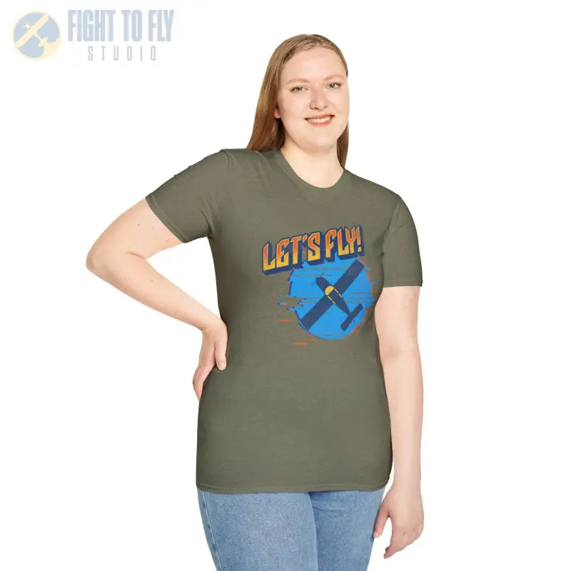 Let’s Fly! Tee - T-Shirt - Pilot gifts - WWII warbird t-shirt