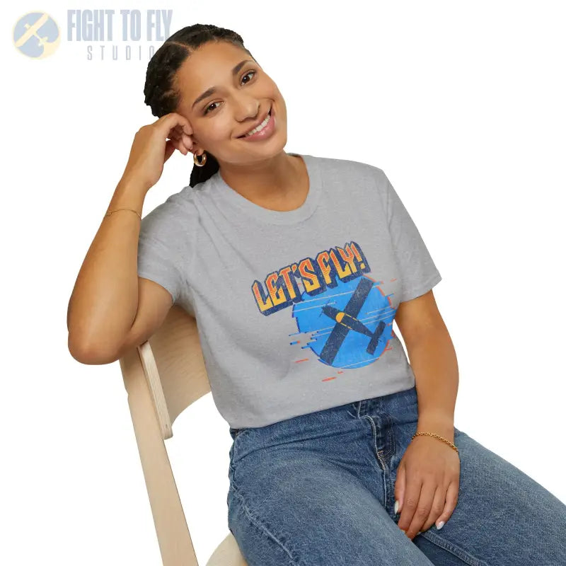 Let’s Fly! Tee - T-Shirt - Pilot gifts - WWII warbird t-shirt