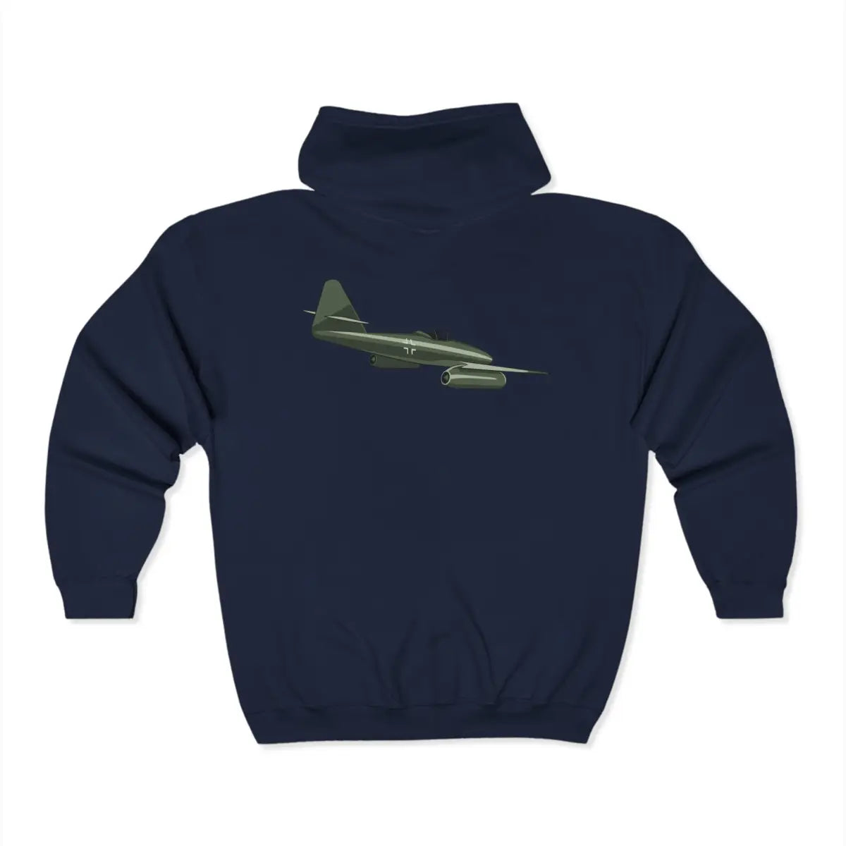 Messerschmitt ME 262 Full Zip Hoodie - Pilot gifts - WWII warbird t-shirt
