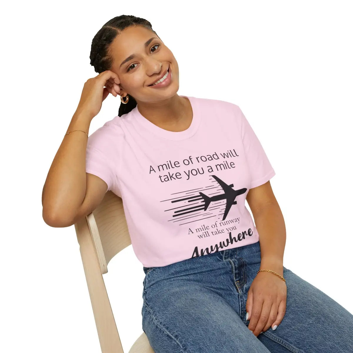 Mile of Runway - T-Shirt - Pilot gifts - WWII warbird t-shirt