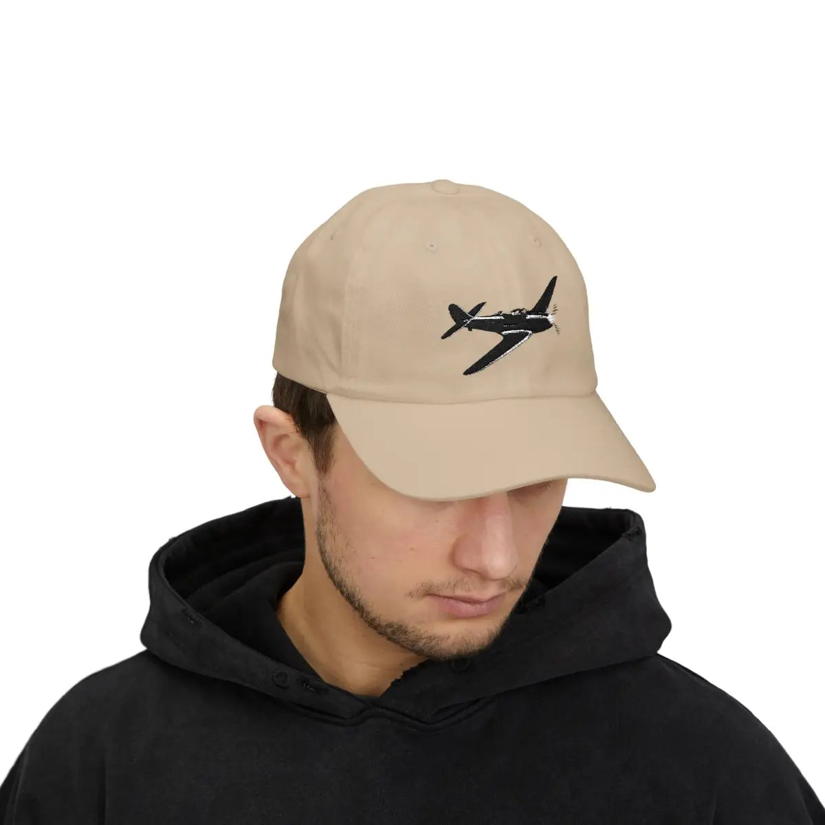 North American Aviation P-51 Mustang - Black - Hats - Pilot gifts - WWII warbird t-shirt