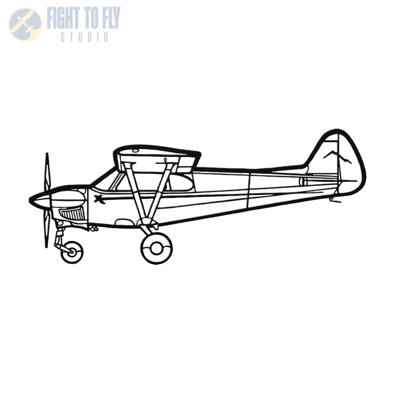 NXCUB Die Cut Metal Wall Art - Sign - Pilot gifts - WWII warbird t-shirt