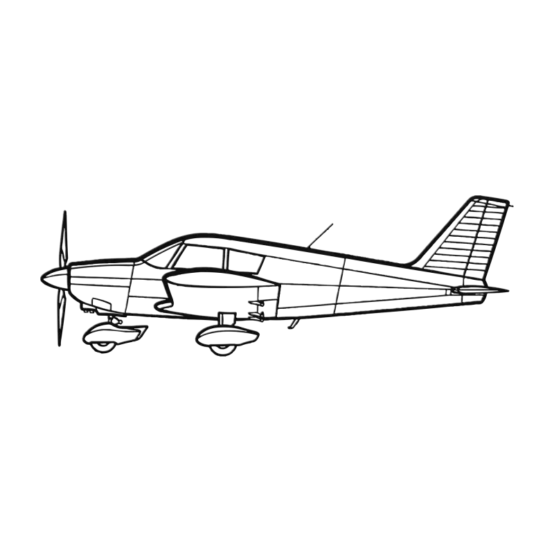 PA 28 Die Cut Metal Wall Art - Sign - Pilot gifts - WWII warbird t-shirt