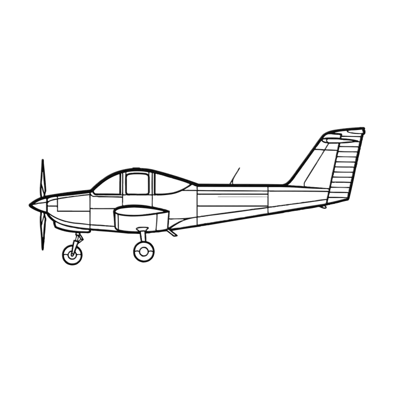 PA 38 Die Cut Metal Wall Art - Sign - Pilot gifts - WWII warbird t-shirt
