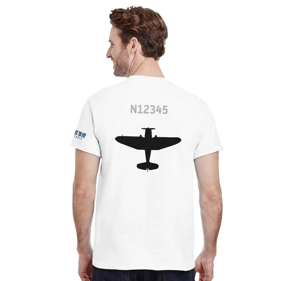 Personalize it! I’d Rather Be Flying Tee - Print Material - Pilot gifts - WWII warbird t-shirt