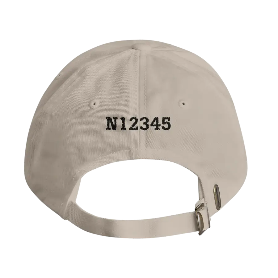 Personalize It! Low-Profile Cotton Twill Dad Cap | Yupoong 6245CM - Print Material - Pilot gifts - WWII warbird t-shirt