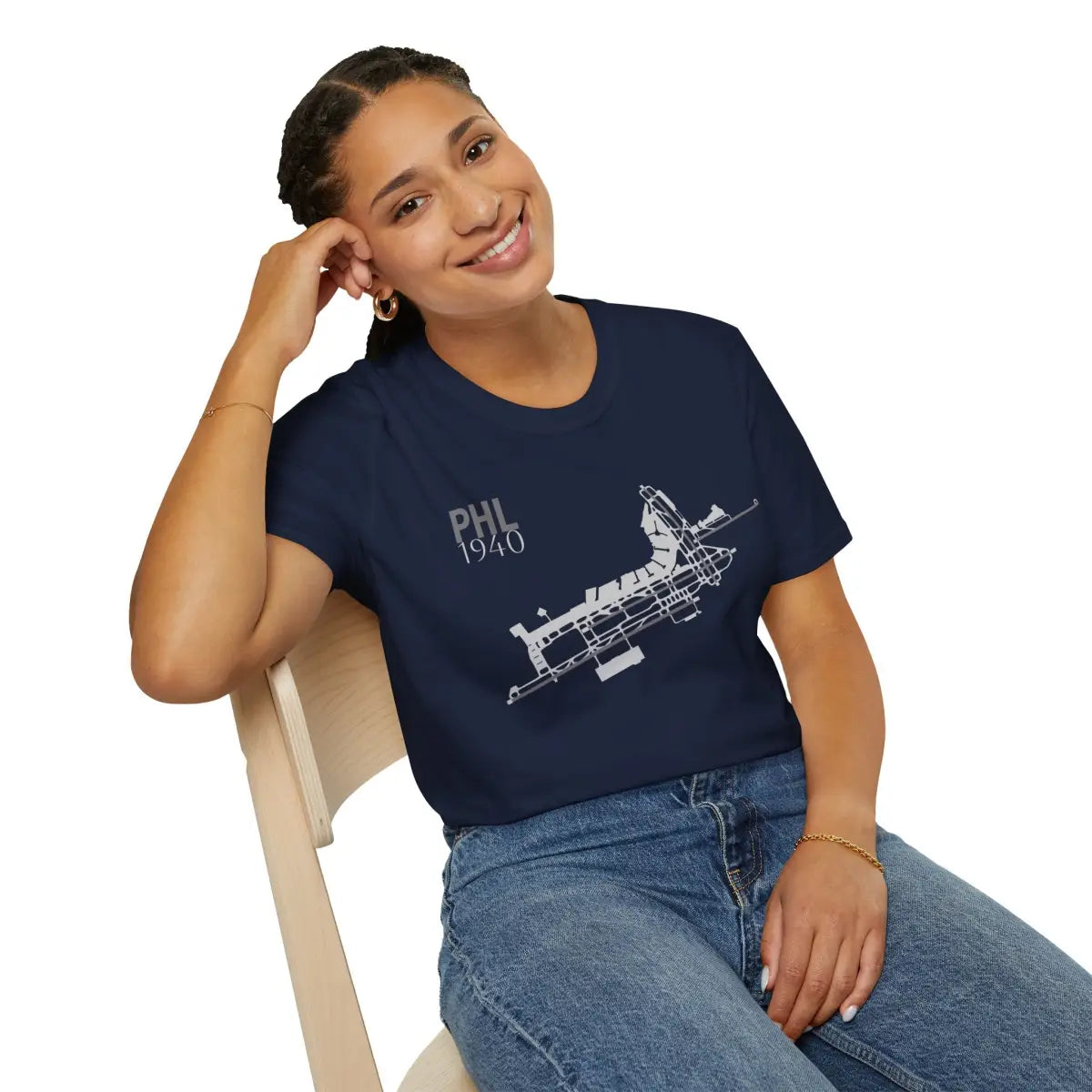 PHL Philadelphia International - 1940 - Tee - T-Shirt - Pilot gifts - WWII warbird t-shirt