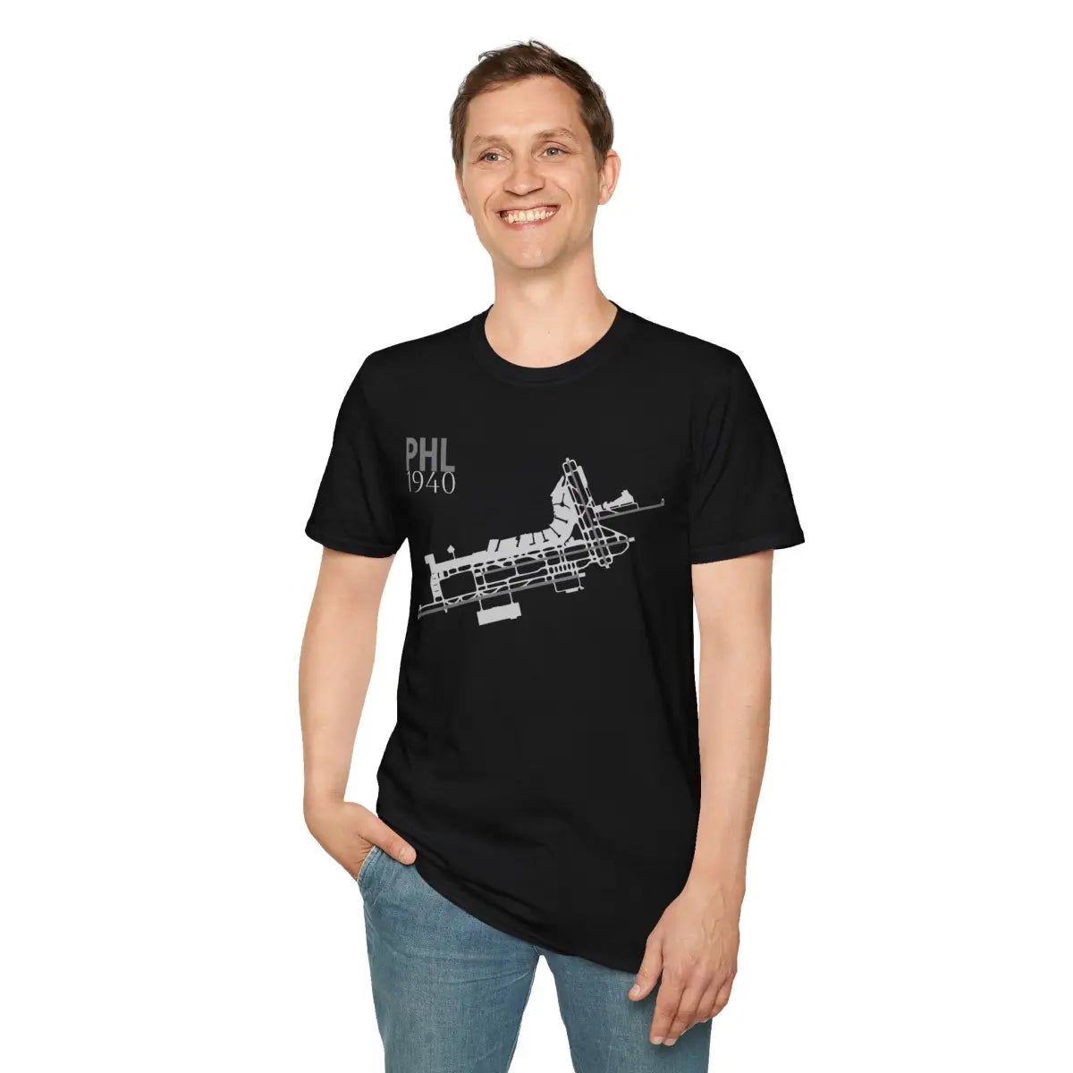 PHL Philadelphia International - 1940 - Tee - T-Shirt - Pilot gifts - WWII warbird t-shirt