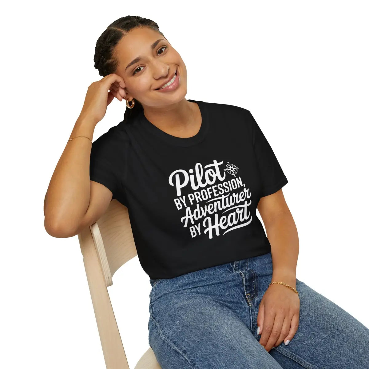 Pilot by Profession Adventurer Heart - T-Shirt - gifts - WWII warbird t-shirt