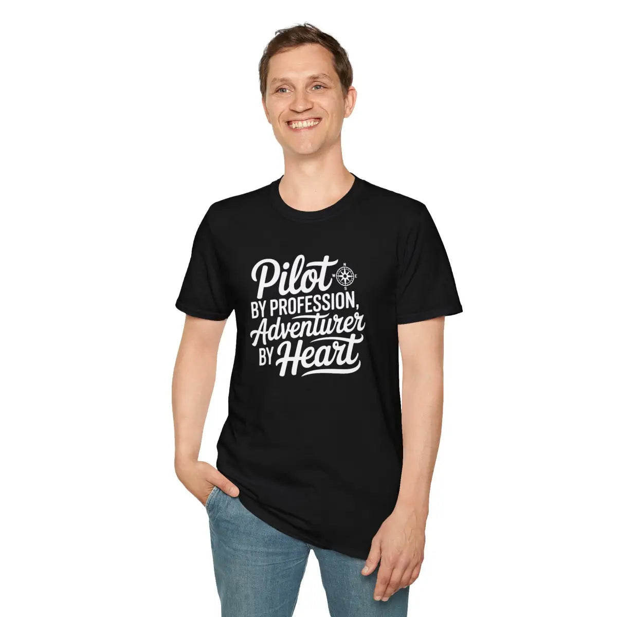 Pilot by Profession Adventurer Heart - T-Shirt - gifts - WWII warbird t-shirt