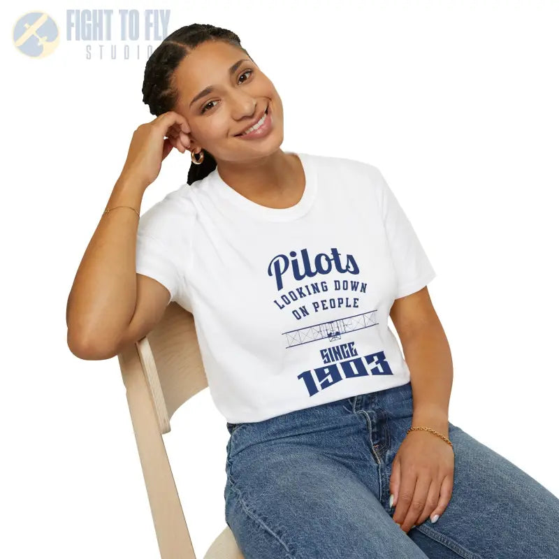 Pilots Looking Down - T-Shirt - Pilot gifts - WWII warbird t-shirt