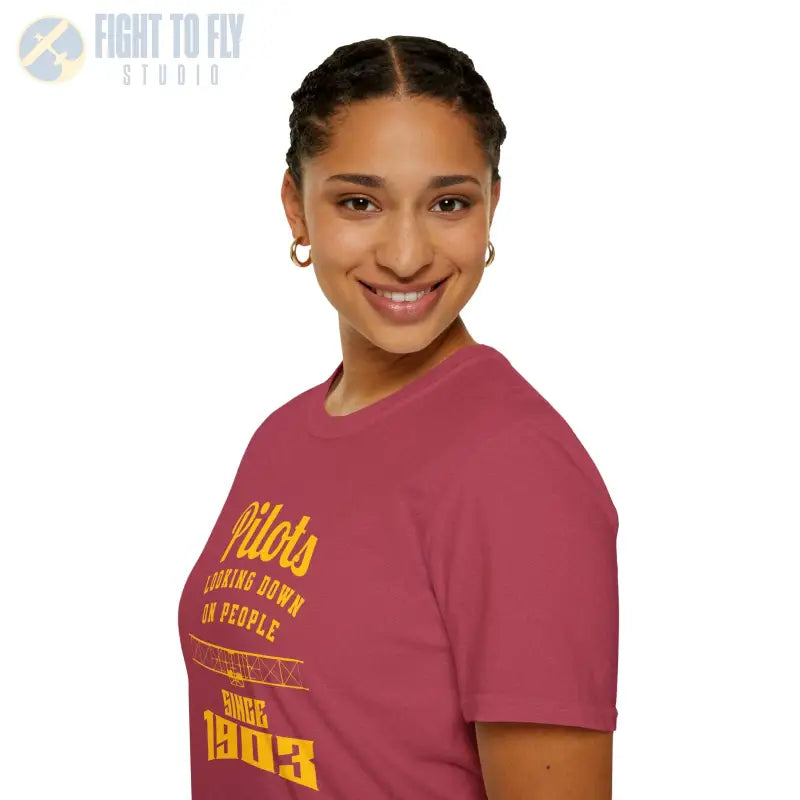 Pilots Looking Down - T-Shirt - Pilot gifts - WWII warbird t-shirt