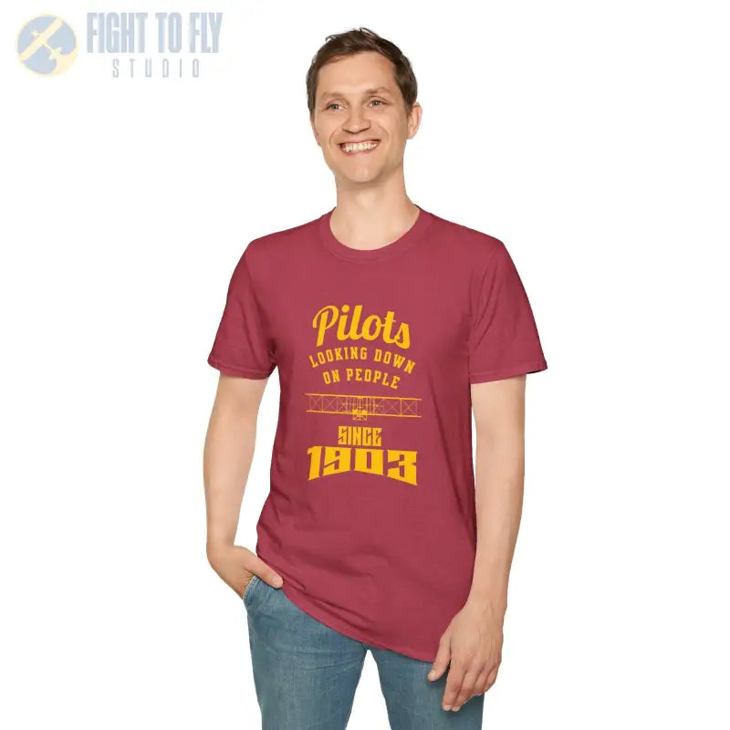 Pilots Looking Down - T-Shirt - Pilot gifts - WWII warbird t-shirt