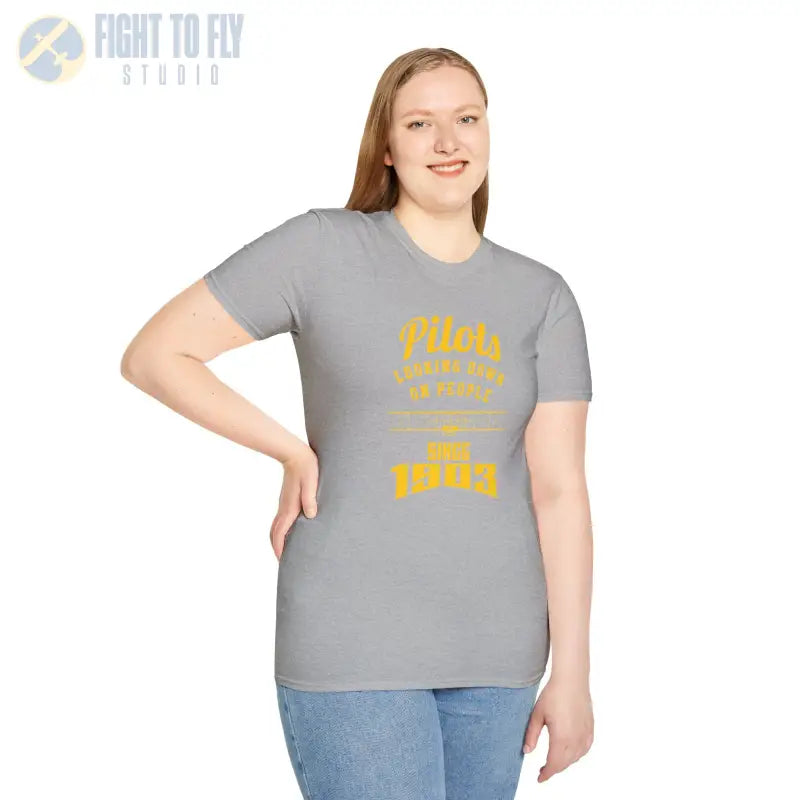 Pilots Looking Down - T-Shirt - Pilot gifts - WWII warbird t-shirt