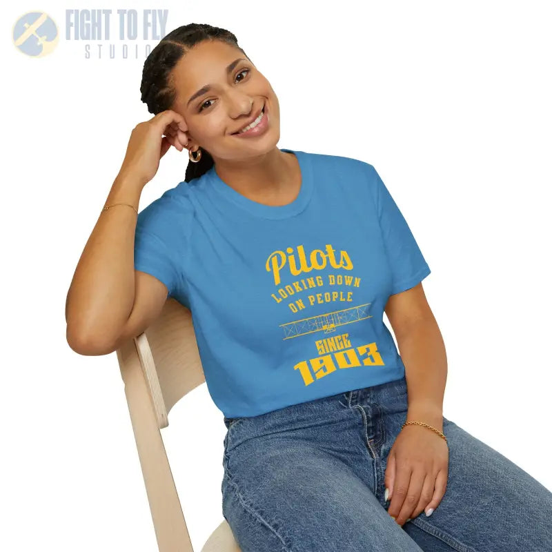 Pilots Looking Down - T-Shirt - Pilot gifts - WWII warbird t-shirt