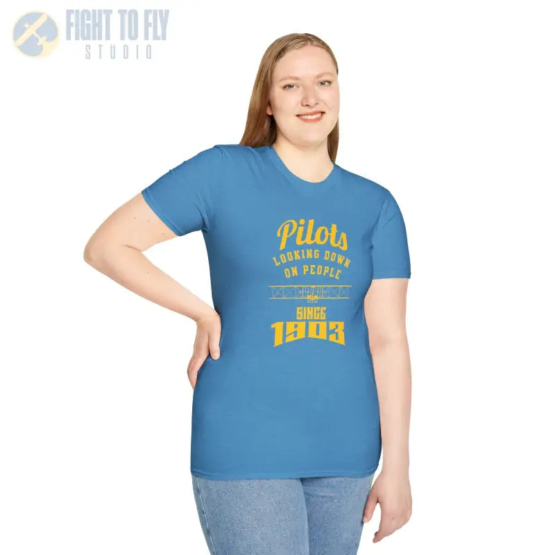 Pilots Looking Down - T-Shirt - Pilot gifts - WWII warbird t-shirt