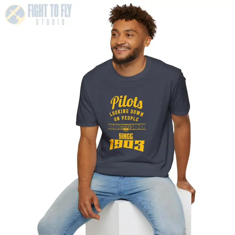 Pilots Looking Down - T-Shirt - Pilot gifts - WWII warbird t-shirt