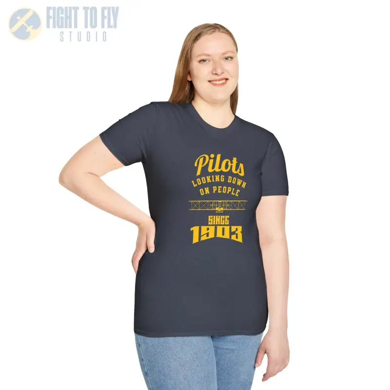 Pilots Looking Down - T-Shirt - Pilot gifts - WWII warbird t-shirt