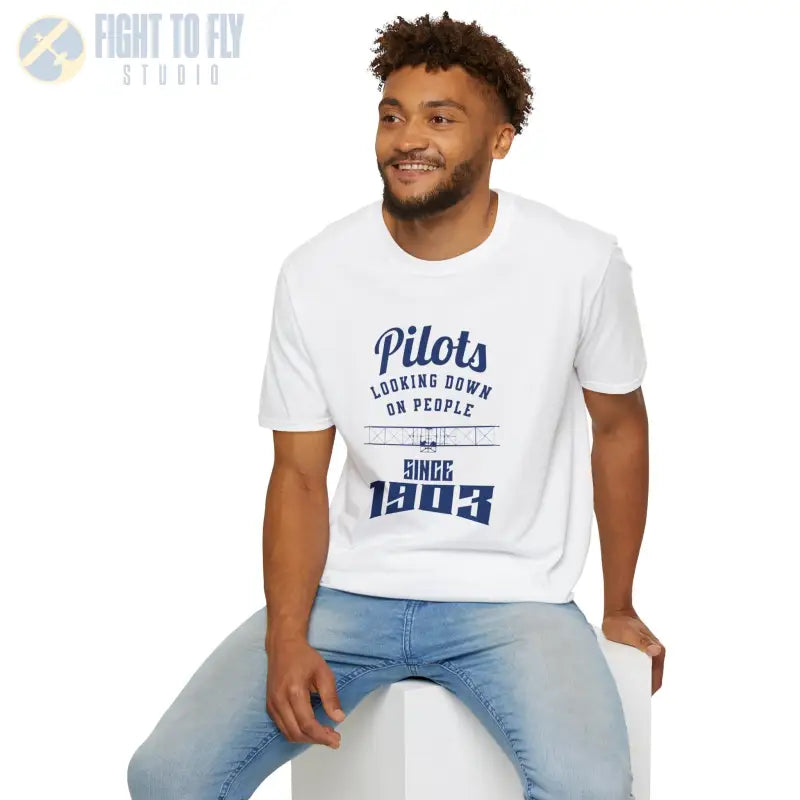 Pilots Looking Down - T-Shirt - Pilot gifts - WWII warbird t-shirt