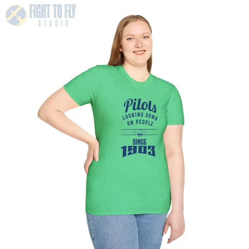 Pilots Looking Down - T-Shirt - Pilot gifts - WWII warbird t-shirt