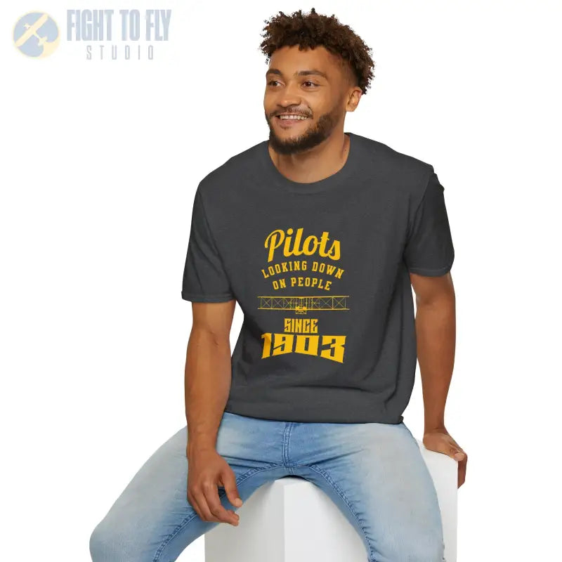 Pilots Looking Down - T-Shirt - Pilot gifts - WWII warbird t-shirt