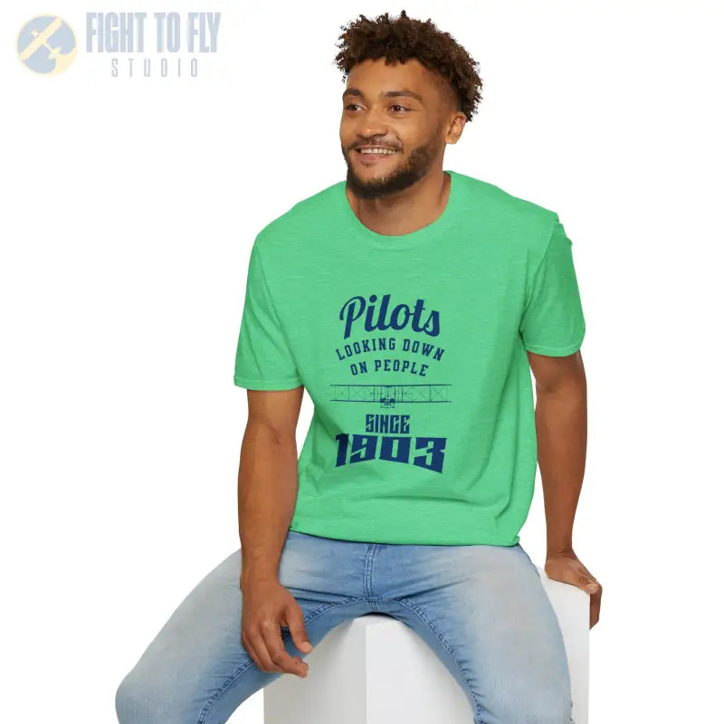 Pilots Looking Down - T-Shirt - Pilot gifts - WWII warbird t-shirt