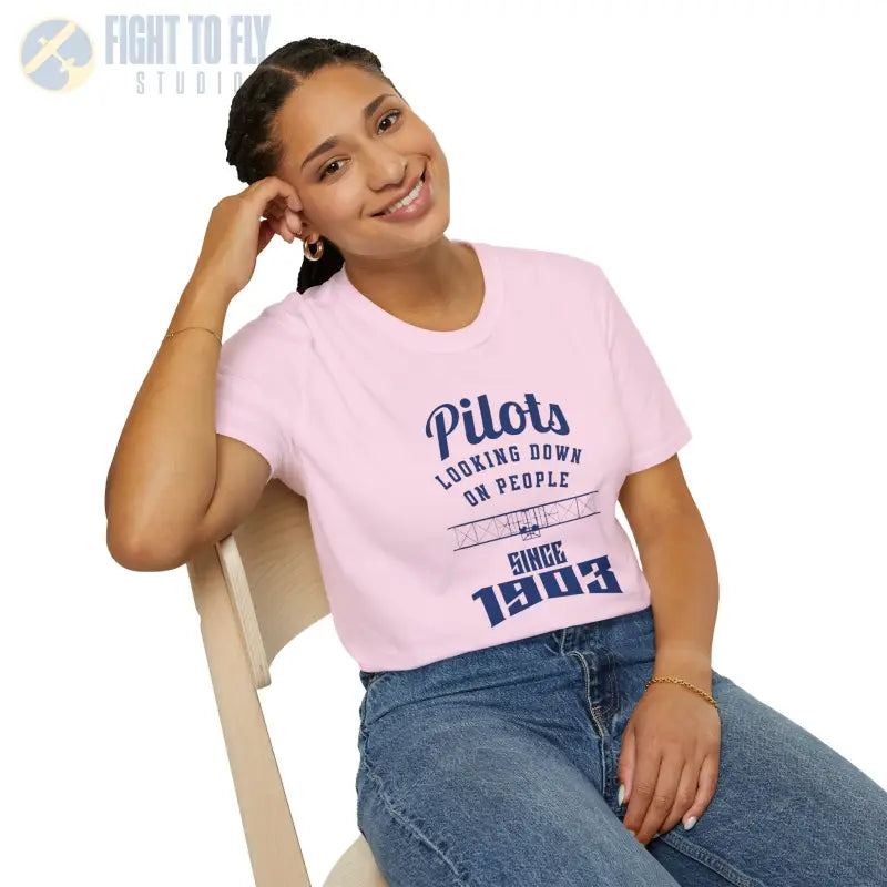 Pilots Looking Down - T-Shirt - Pilot gifts - WWII warbird t-shirt