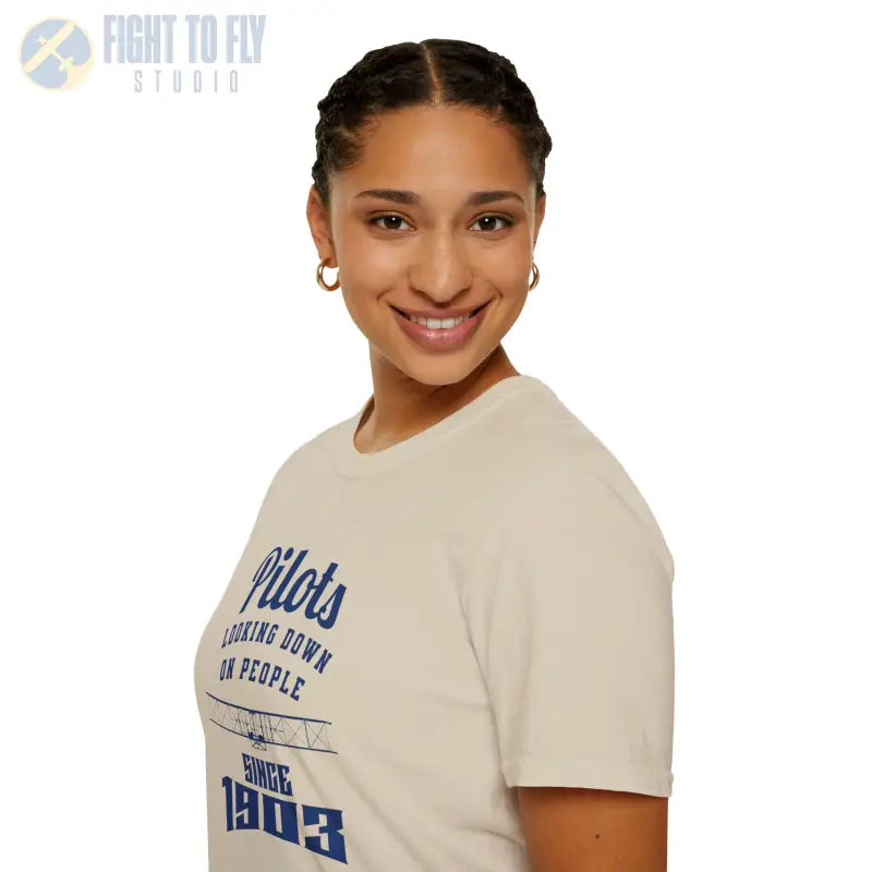 Pilots Looking Down - T-Shirt - Pilot gifts - WWII warbird t-shirt