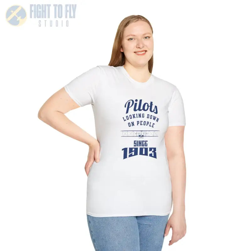 Pilots Looking Down - T-Shirt - Pilot gifts - WWII warbird t-shirt