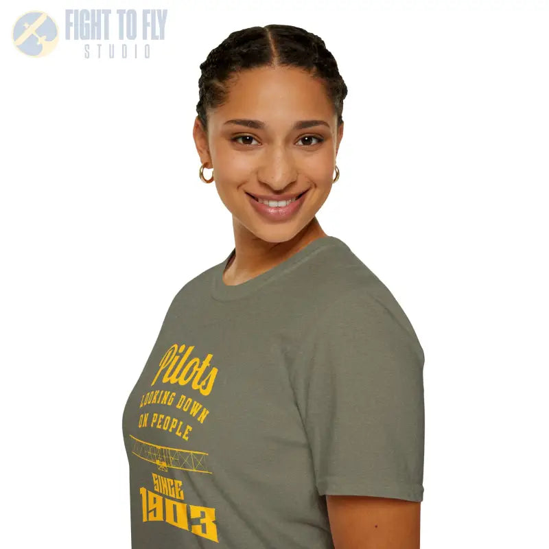 Pilots Looking Down - T-Shirt - Pilot gifts - WWII warbird t-shirt