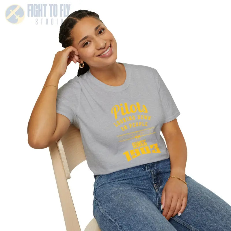 Pilots Looking Down - T-Shirt - Pilot gifts - WWII warbird t-shirt