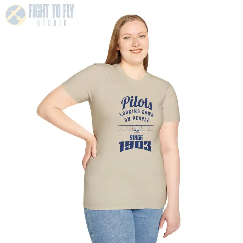 Pilots Looking Down - T-Shirt - Pilot gifts - WWII warbird t-shirt