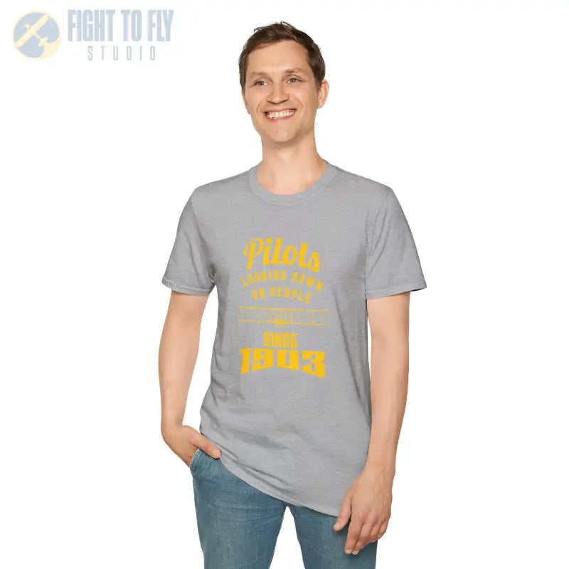 Pilots Looking Down - T-Shirt - Pilot gifts - WWII warbird t-shirt