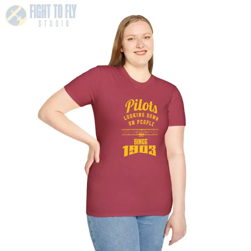 Pilots Looking Down - T-Shirt - Pilot gifts - WWII warbird t-shirt