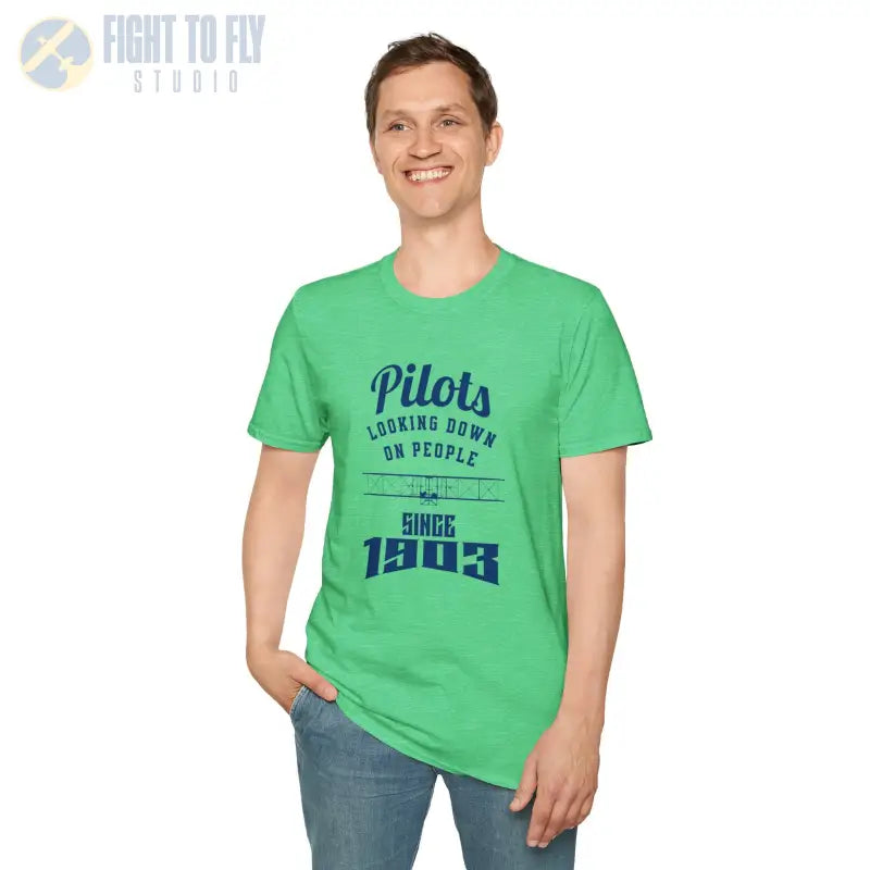 Pilots Looking Down - T-Shirt - Pilot gifts - WWII warbird t-shirt