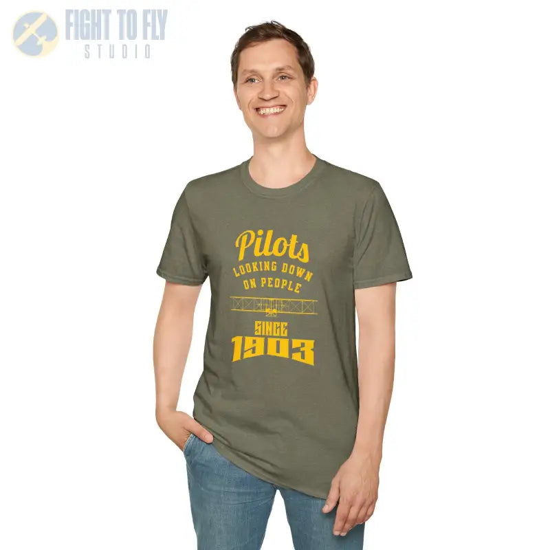 Pilots Looking Down - T-Shirt - Pilot gifts - WWII warbird t-shirt