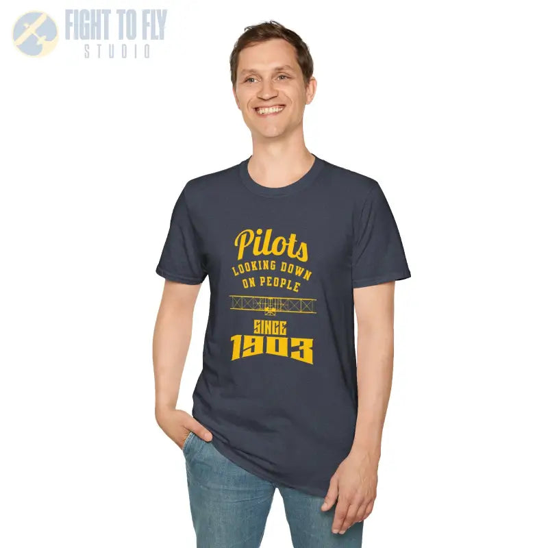 Pilots Looking Down - T-Shirt - Pilot gifts - WWII warbird t-shirt
