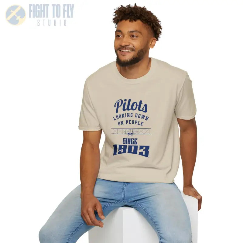 Pilots Looking Down - T-Shirt - Pilot gifts - WWII warbird t-shirt