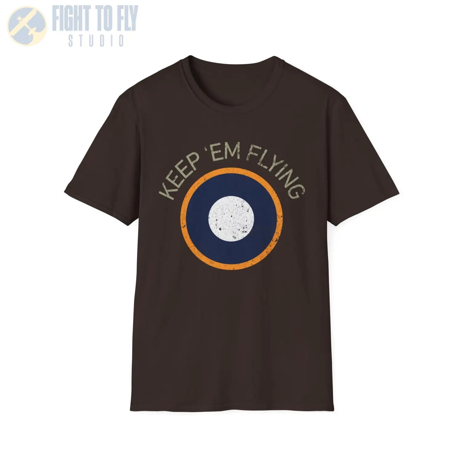 RAF SEAC Roundel “Keep ’Em Flying” WWII Heritage T Shirt – South East Asia Command Insignia Pilot gifts warbird t shirt