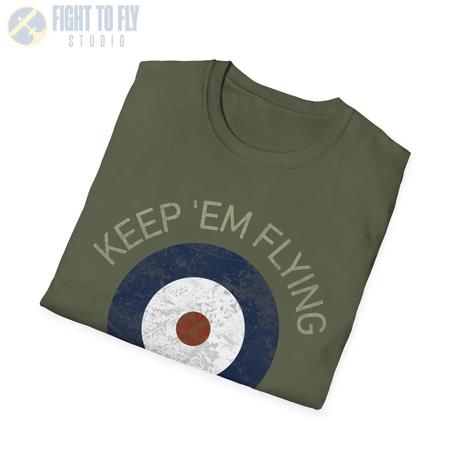 RAF Type A Roundel “Keep ’Em Flying” - T-Shirt - Pilot gifts - WWII warbird t-shirt
