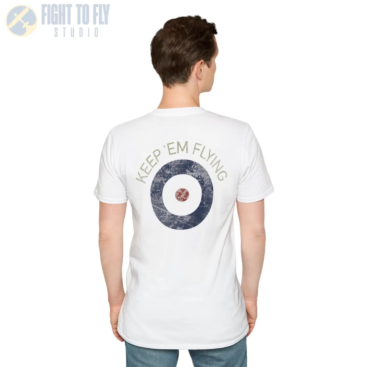 RAF Type A Roundel “Keep ’Em Flying” - T-Shirt - Pilot gifts - WWII warbird t-shirt
