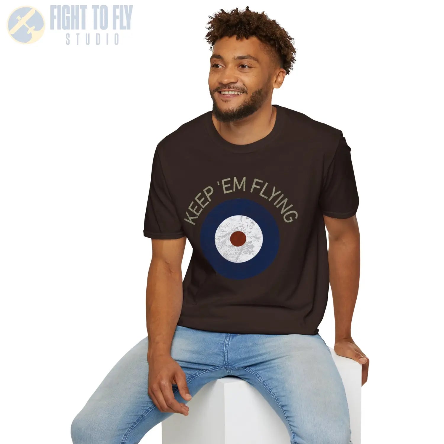 RAF Type A Roundel “Keep ’Em Flying” - T-Shirt - Pilot gifts - WWII warbird t-shirt