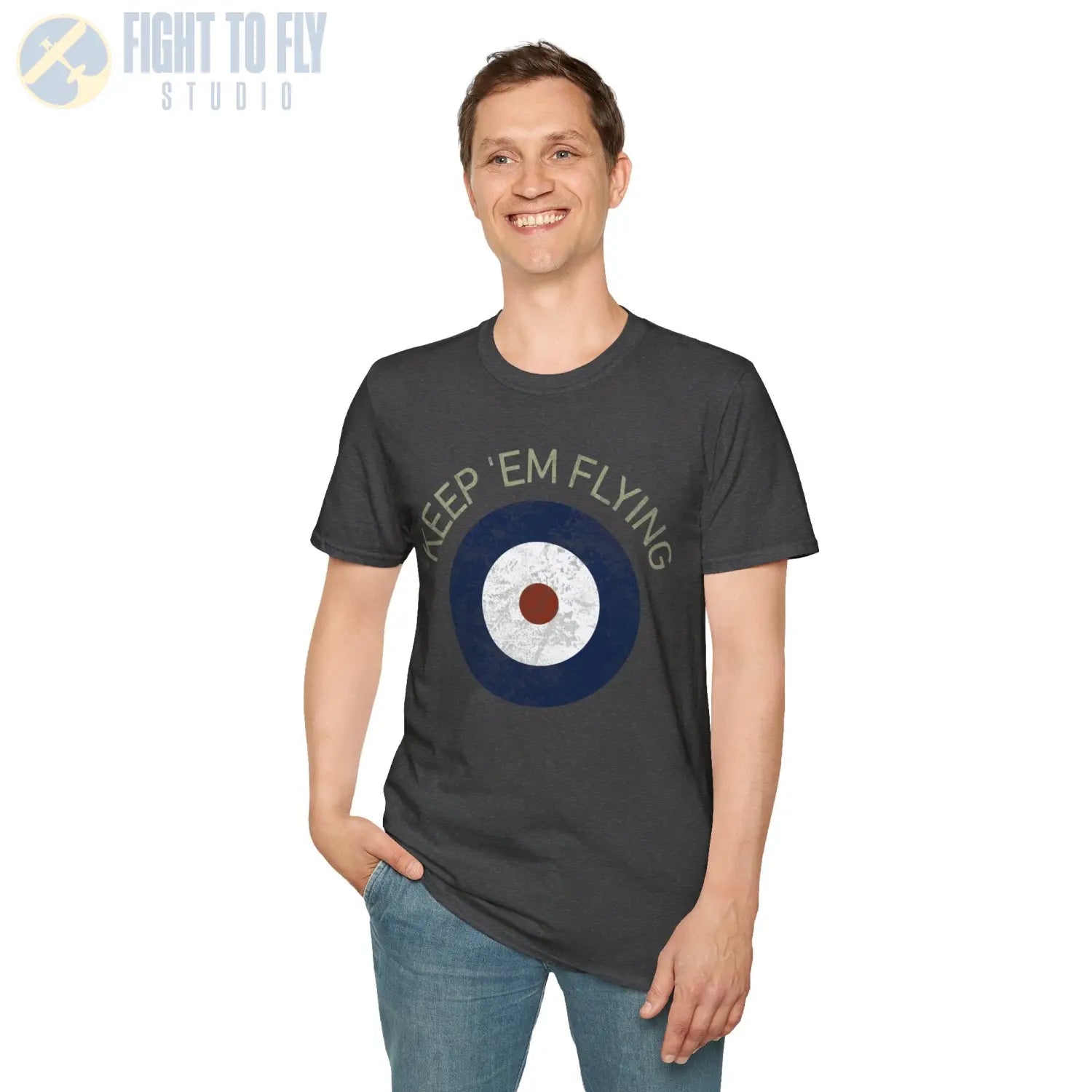 RAF Type A Roundel “Keep ’Em Flying” - T-Shirt - Pilot gifts - WWII warbird t-shirt