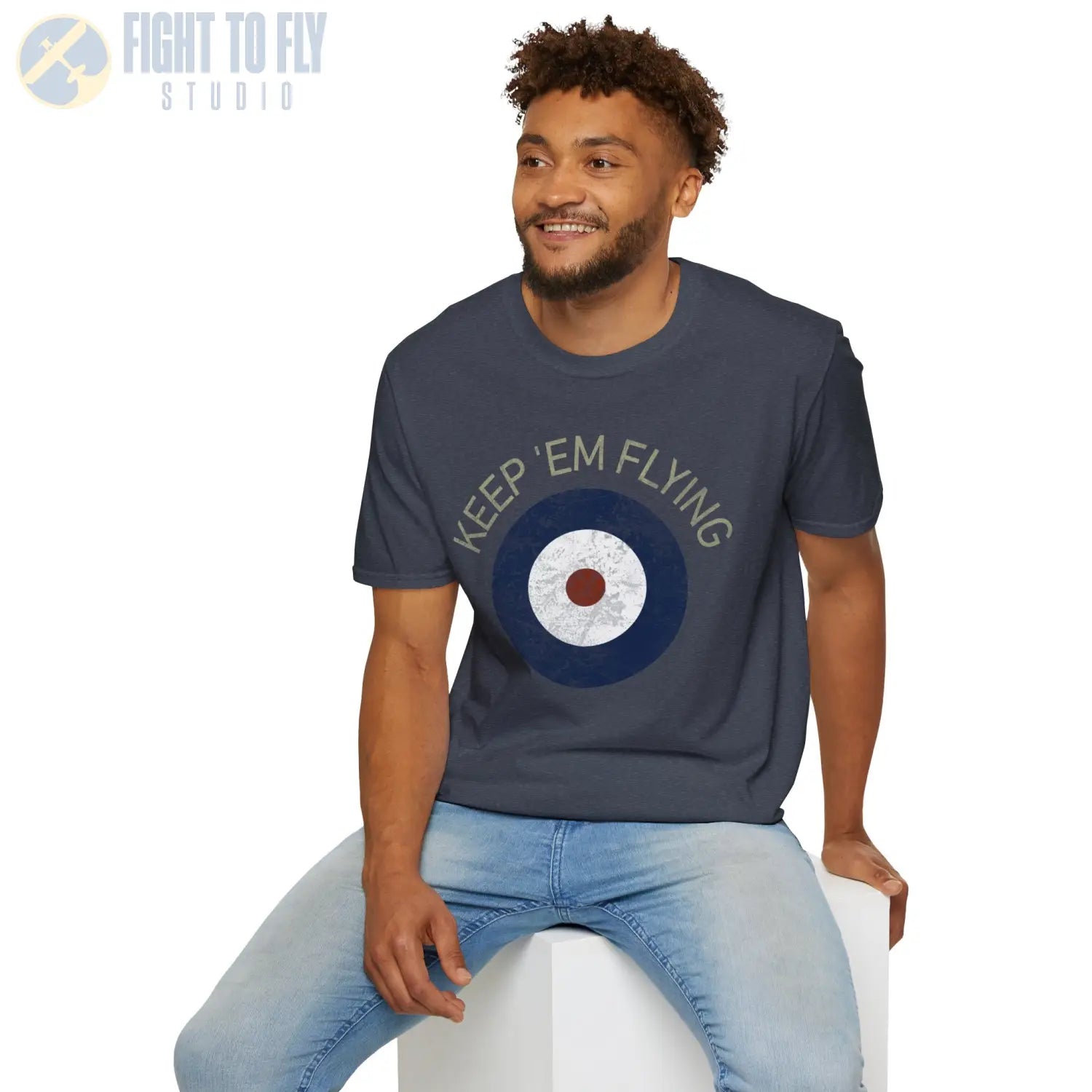 RAF Type A Roundel “Keep ’Em Flying” - T-Shirt - Pilot gifts - WWII warbird t-shirt