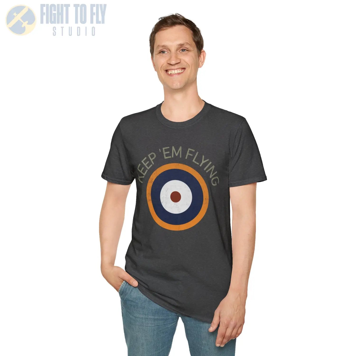 RAF Type A2 Roundel “Keep ’Em Flying” - T-Shirt - Pilot gifts - WWII warbird t-shirt